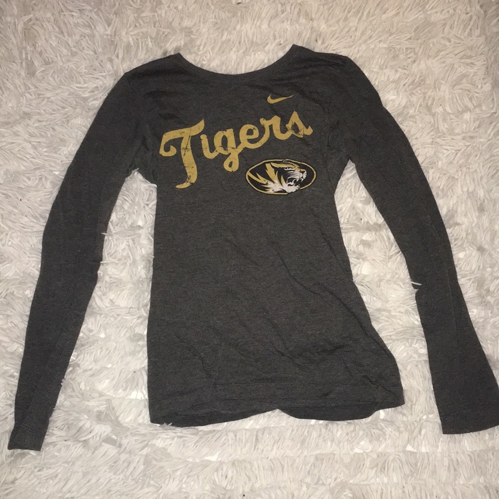 long sleeve nike mizzou tigers shirt